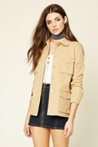 Forever21 Women's  Patch Pocket Utility Jacket