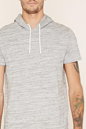 21 Men Men's  Marled Drawstring Pullover