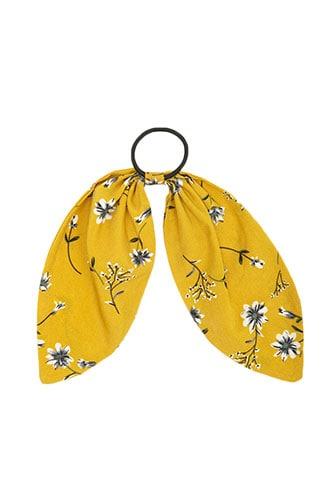 Forever21 Floral Print Bow Hair Tie