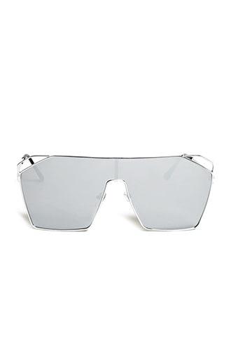 Forever21 Men Cutout Shield Sunglasses