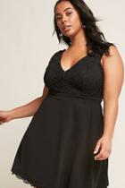 Forever21 Plus Size Lace Fit & Flare Dress