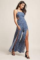 Forever21 Floral Split-leg Jumpsuit