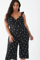 Forever21 Plus Size Abstract Floral Jumpsuit