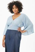 Forever21 Plus Size Boho Me Angel-sleeve Top