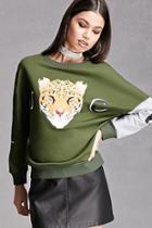 Forever21 Korirl Tiger Graphic Sweatshirt