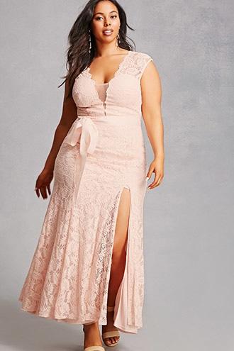 Forever21 Plus Size Plunging Lace Dress