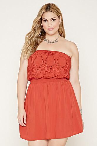 Forever21 Plus Women's  Plus Size Strapless Dress