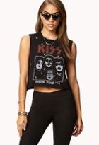 Forever21 Cropped Kiss Muscle Tee
