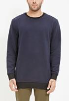21 Men Side-zip Longline Sweatshirt