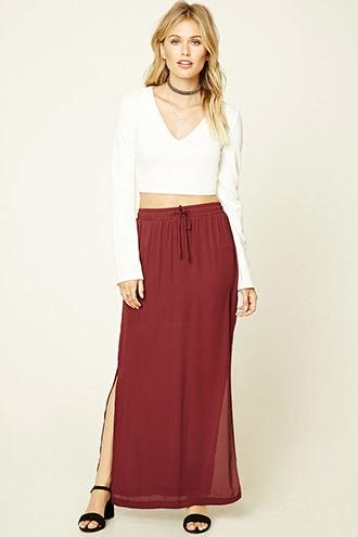 Forever21 Women's  Contemporary Drawstring Skirt