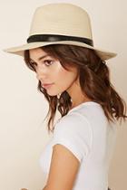 Forever21 Women's  Stitched Straw Fedora