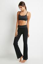 Forever21 Striped Fold-over Yoga Pants