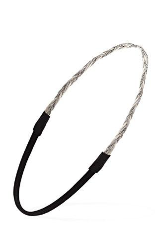 Forever21 Braided Chain Headband (cream/silver)