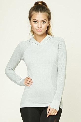 Forever21 Women's  Active Seamless Hoodie Top