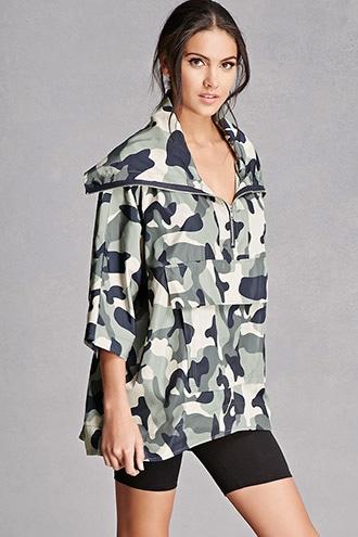 Forever21 Pixie & Diamond Camo Anorak