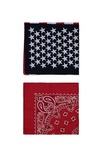 Forever21 Flag Print Handkerchief Set