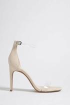Forever21 Clear Strap Stiletto Heels