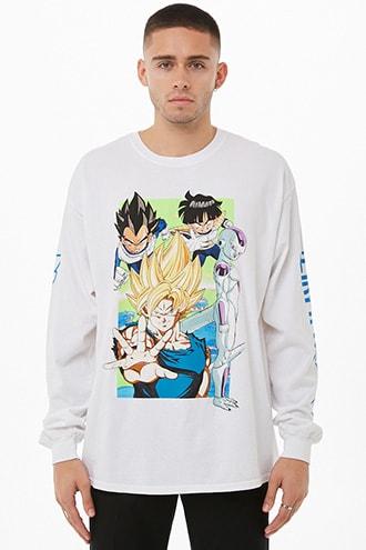 Forever21 Dragonball Z Long Sleeve Graphic Tee