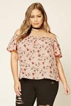 Forever21 Plus Size Floral Flounce Top
