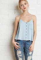 Forever21 Button-front Chambray Cami