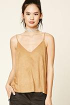 Forever21 Faux Suede Boxy Cami