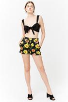 Forever21 High-rise Floral Shorts