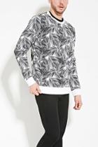 21 Men Men's  Palm Leaf Print Sweatshirt