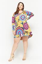 Forever21 Plus Size Medallion Print High-low Tunic