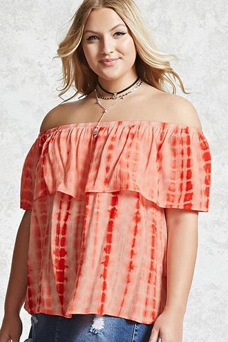Forever21 Plus Size Tie-dye Top