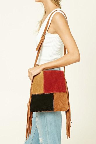 Forever21 Fringed Suede Crossbody
