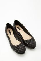 Forever21 Quilted Faux Leather Ballet Flats