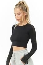 Forever21 Active Laser Cutout Crop Top