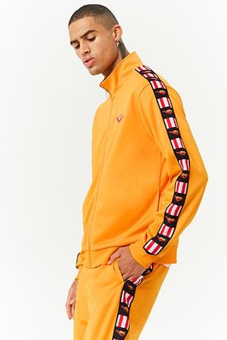 Forever21 Pony Striped-trim Track Jacket