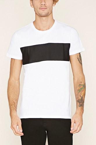 21 Men Men's  Mesh Paneled Tee