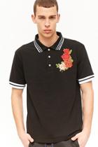 Forever21 Karter Collection Embroidered Polo Shirt