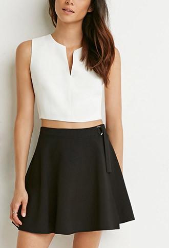 Forever21 D-ring Wrap Skirt