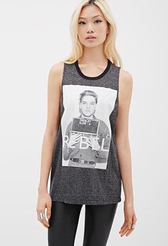 Forever21 Elvis Rebel Muscle Tee