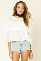 Forever21 Women's  Rare London Flounce-layered Top