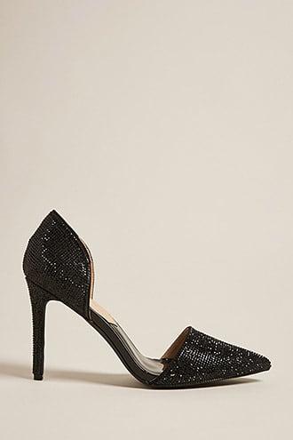 Forever21 Rhinestone-embellished Pointed Pumps
