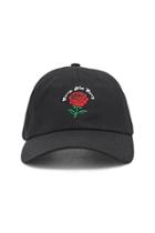Forever21 Sorry Not Sorry Rose Embroidered Dad Cap