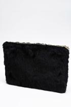 Forever21 Oversized Faux Fur Clutch