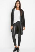 Forever21 Contemporary Ribbed Longline Cardigan