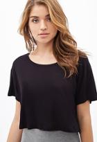 Forever21 Boxy Scoop Neck Tee