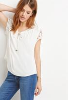 Love21 Crochet Trim Top