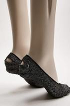 Forever21 Shashi Glitter Knit Barre Socks