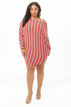 Forever21 Plus Size Off-the-shoulder Knit Mini Dress