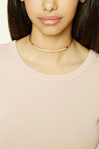 Forever21 Skinny Mirrored Metal Choker