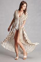 Forever21 Striped Tie-waist Maxi Dress