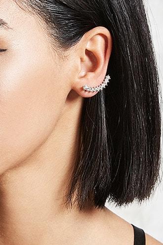 Forever21 Rhinestone Pin Earrings