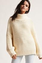 Forever21 Cowl Neck Seed Knit Sweater